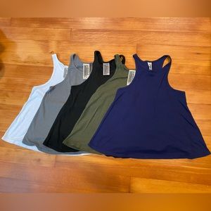 Bundle of 5 Free People Beach Tank Tops - Assorted Colors - Size Small/Medium